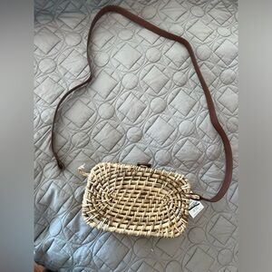 J.Crew Woven Rattan Crossbody Bag